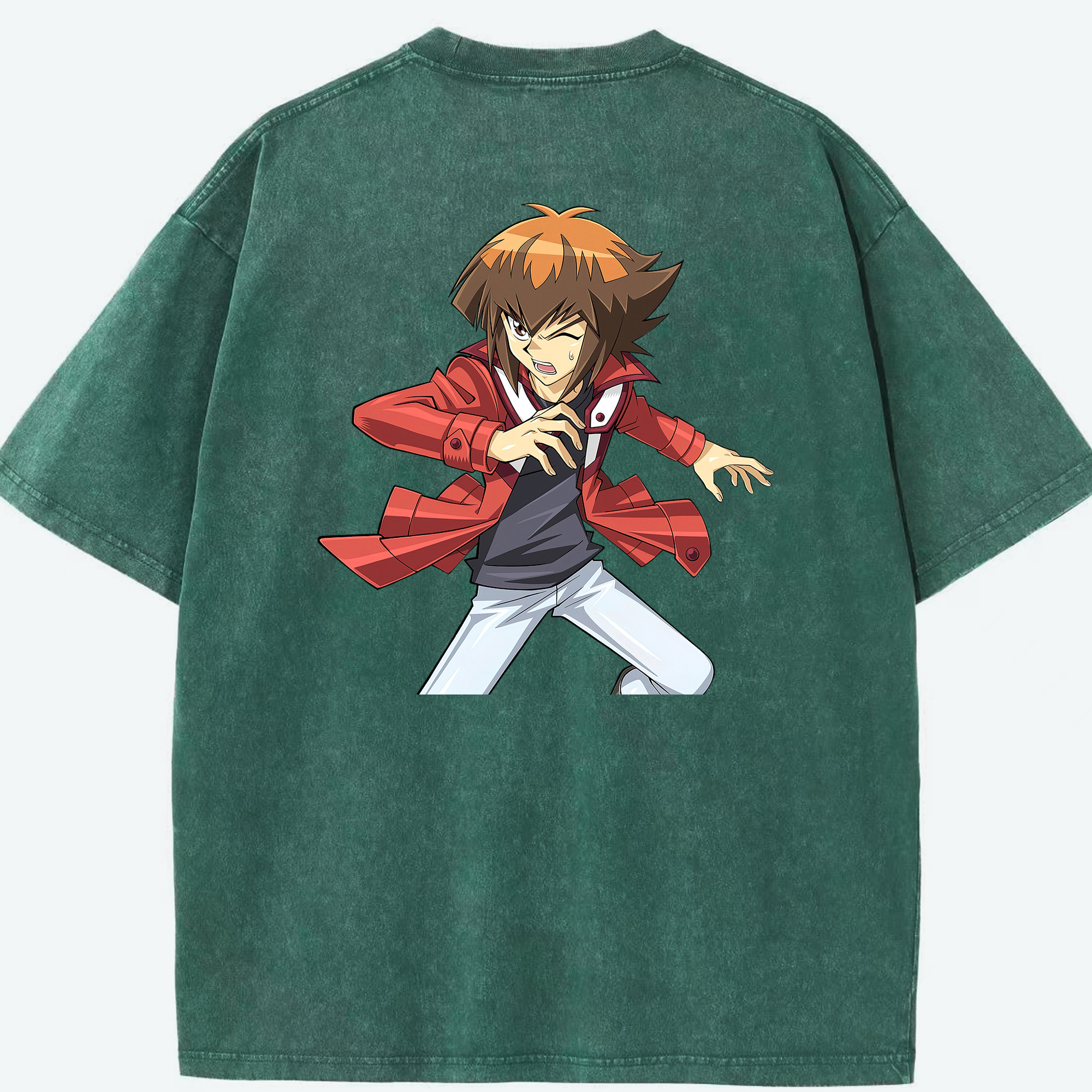 （画像用） 遊☆戯☆王 Yu-Gi-Oh! 綿100% ヴィンテージ風 半袖Tシャツ（背面プリント）